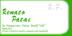 renato patai business card